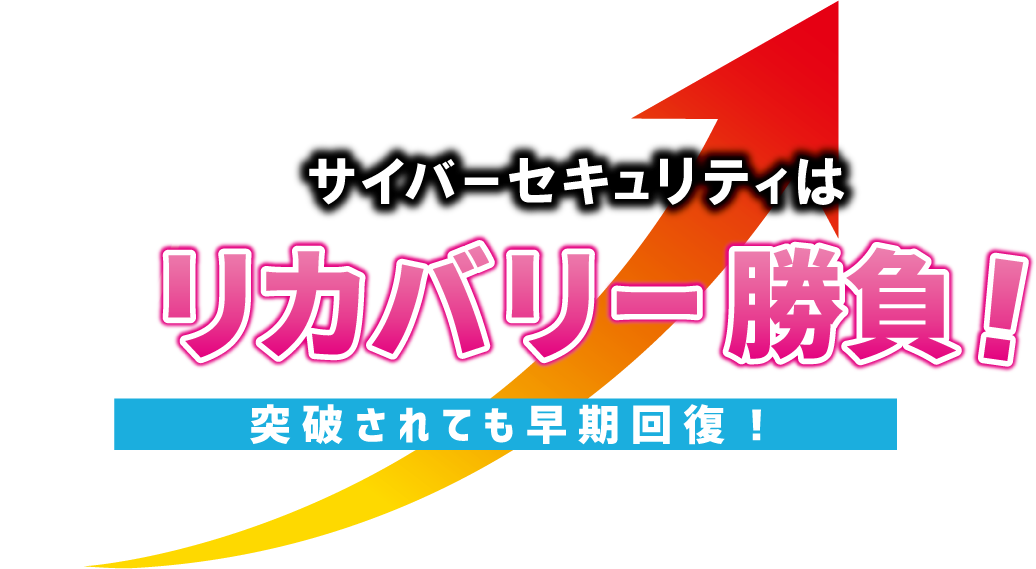サイバーセキュリティはリカバリー勝負！